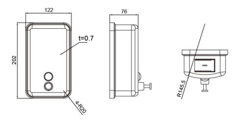 MOBI COMMERCIAL Stainless Steel Soap Dispenser Chrome Finish