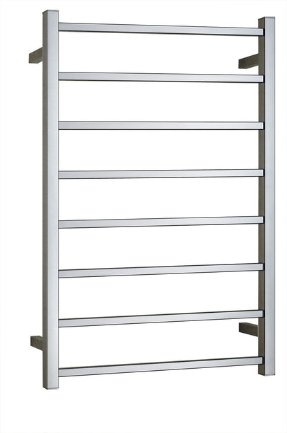 BIANCO Square 8 Bar Non Heated Towel Ladder in Chrome