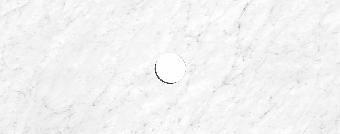 Natural Carrara White Marble 1200x465x18mm (Centre Waste Hole)