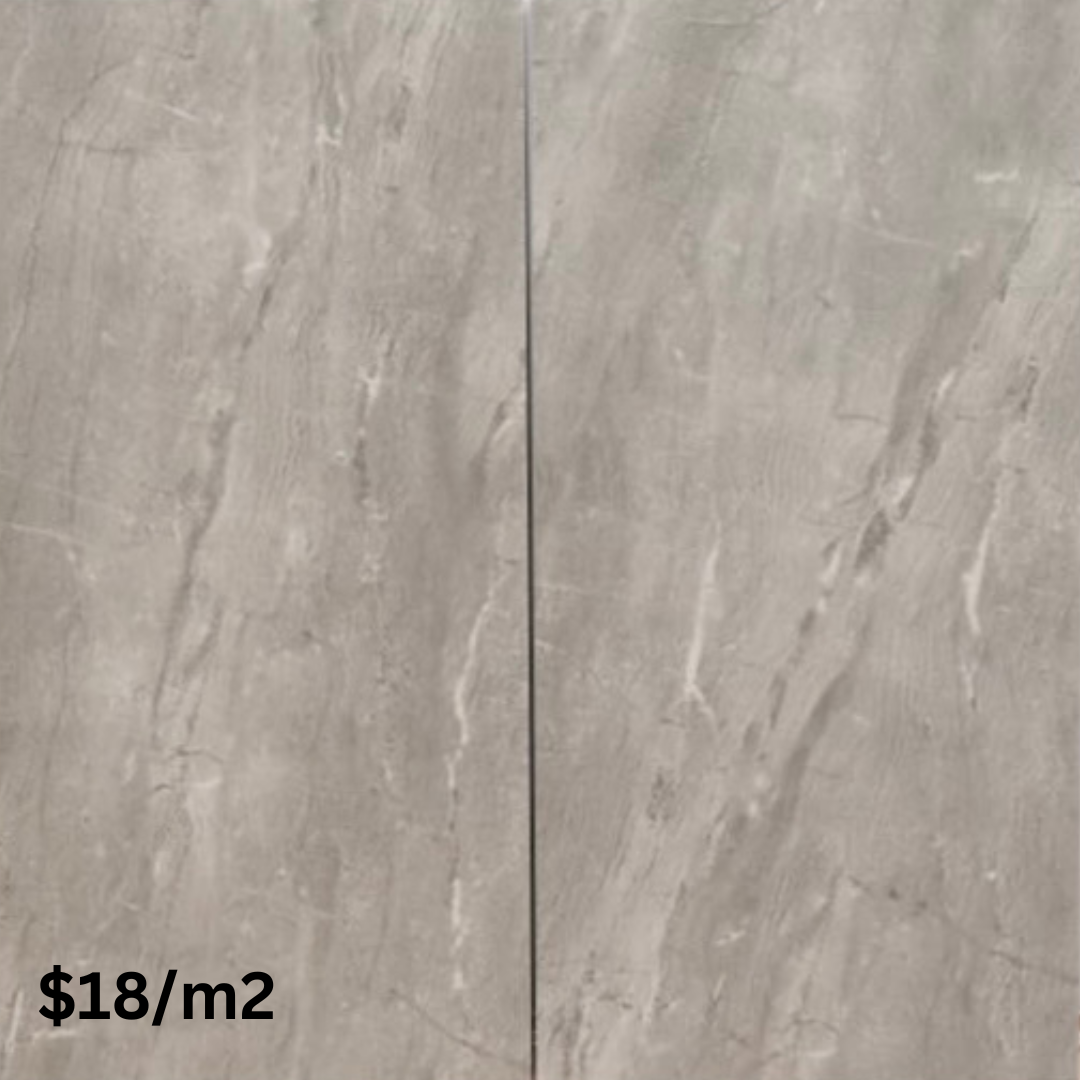 Dark Grey Marble Gloss 300x600 Porcelain Tile