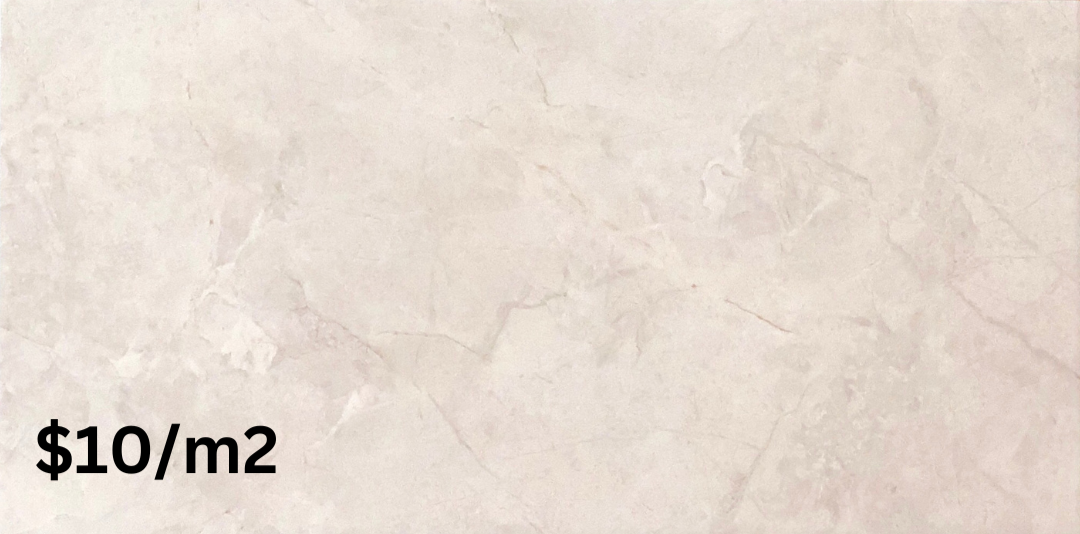 Light Grey Marble 300x600 Cushion Edge Ceramic Tile