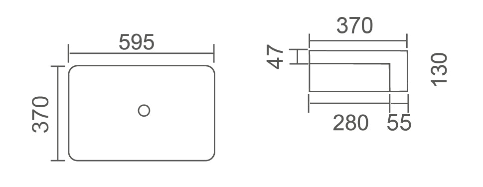 LEENA Semi Recess Basin