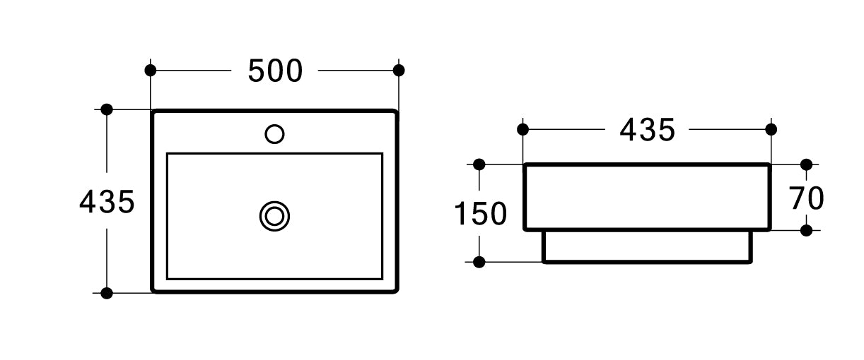 MEGGA-II  Half Insert Basin