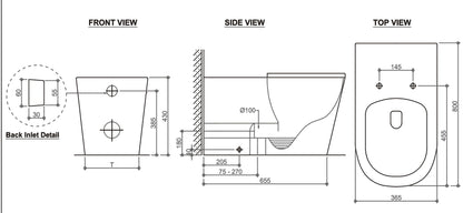 SUPERCARE In-Wall Toilet Suite