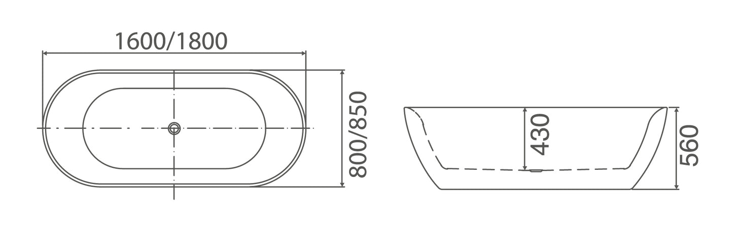 SORRENTO Free Standing Bath Tub