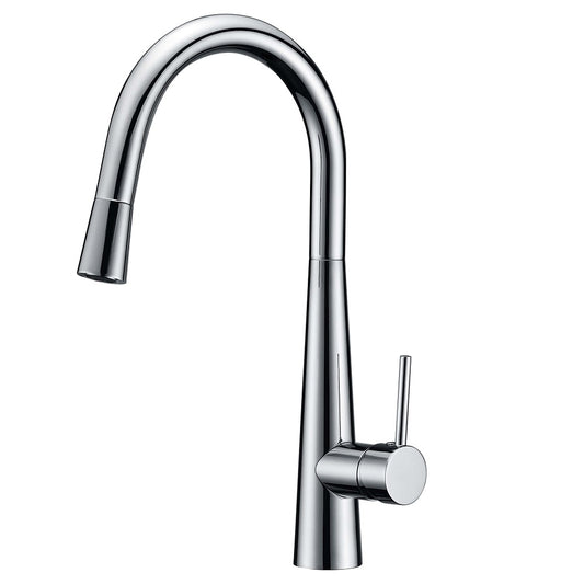 JESS Goose Neck Sink Mixer with Pull Out Magnet Head in Chrome