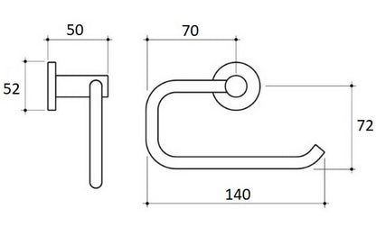 JESS Curved Toilet Roll Holder