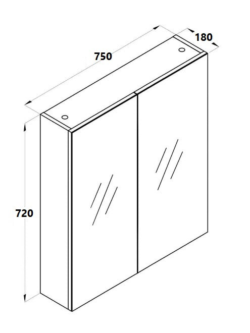 NEON LED Mirror Cabinet