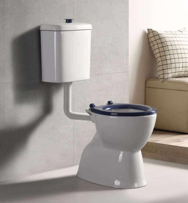 BESTCARE Toilet Suite with Blue Seat