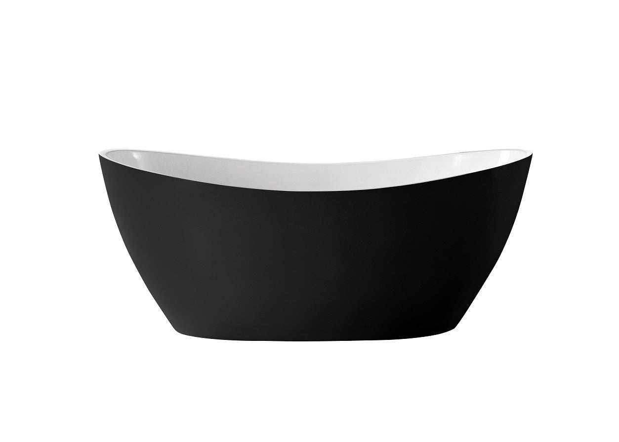 CURO Black and White Free Standing Bath Tub