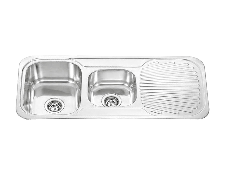 DANTE 1 & 3/4  Bowl (20L + 10L) Sink with Drainer