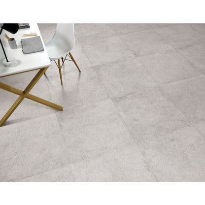 Stone Look Light Grey Matt 600x600 Porcelain Tile