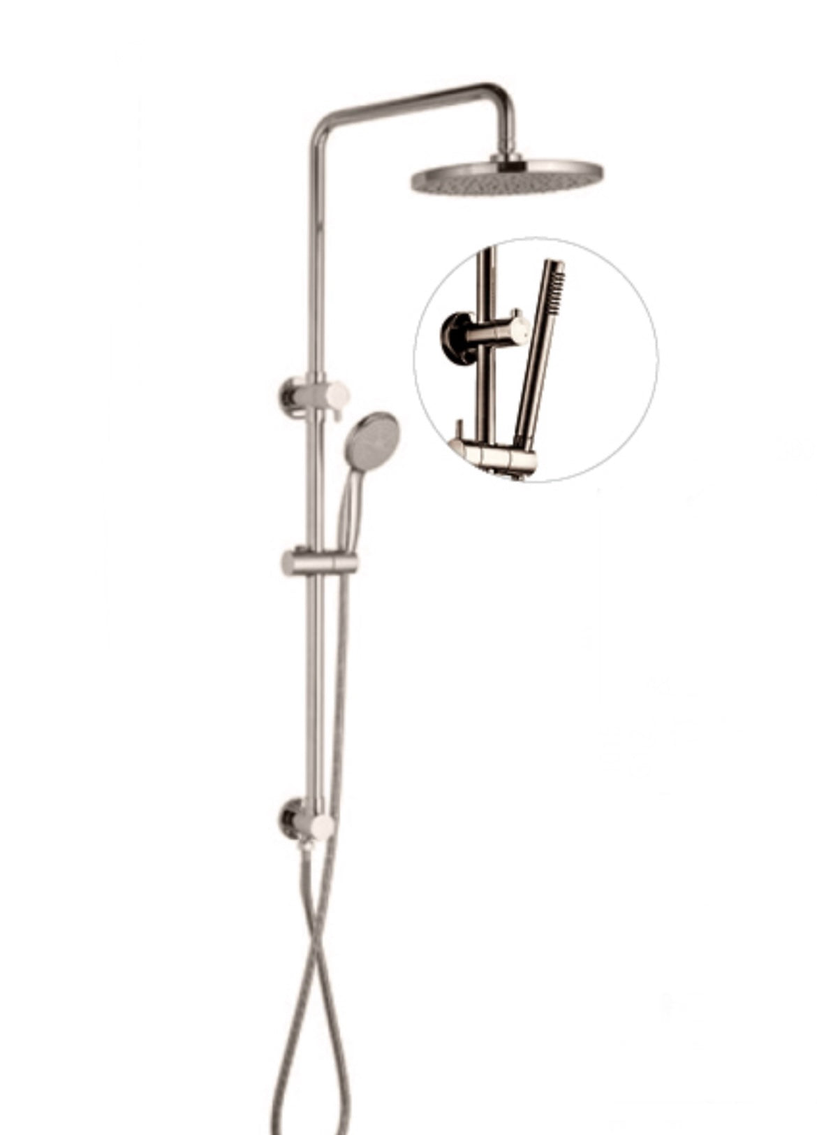 CURO Round Multifunction Shower Rail