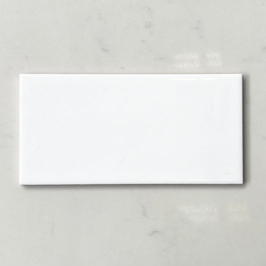 Subway White Gloss 100x200mm Ceramic Tile