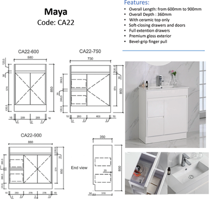 Maya Finger Pull Cabinet