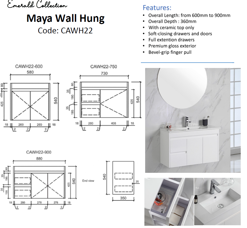 Maya Finger Pull Cabinet