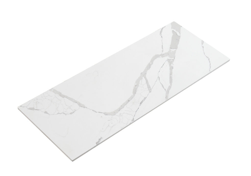 Palis White Flat Solid Surface Stone Top