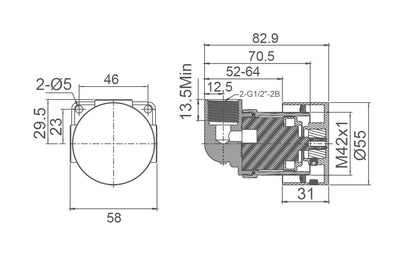 VIVO Wall Mixer with Progressive Cartridge