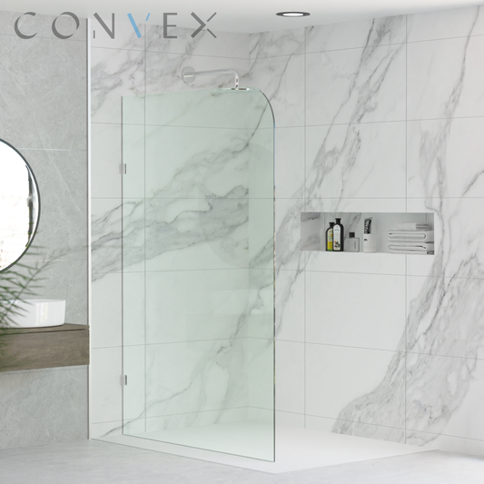 Radius Frameless Shower Panel