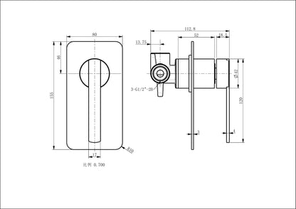 ROMEO Shower Mixer