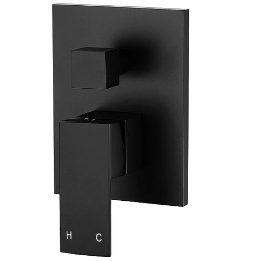 ACQUA BLACK Shower Mixer with Diverter in Matte Black