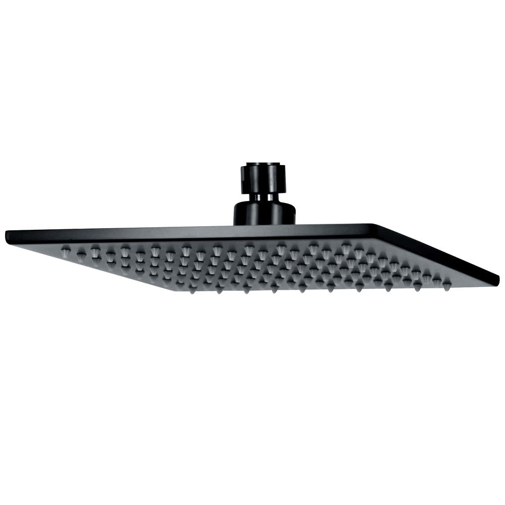 ACQUA BLACK 200mm Square Shower Head in Matte Black