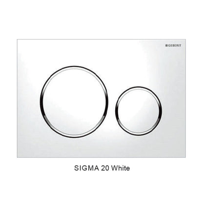 MILAN Rimless Floor Pan with Sigma 8 Geberit