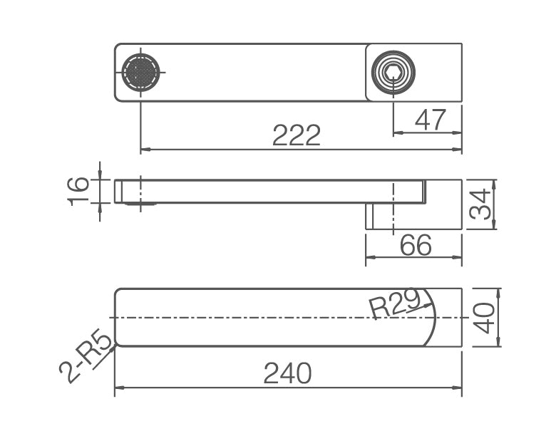 EXON Swivel Bath Spout