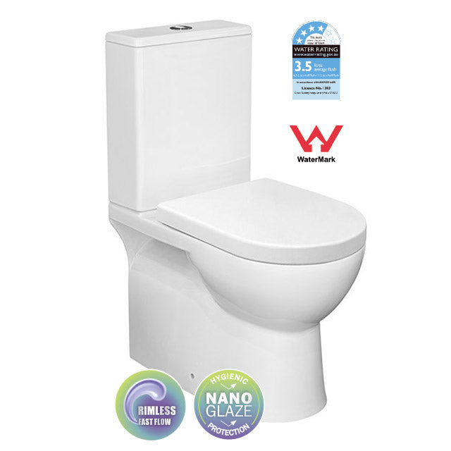 CHICAGO Rimless Toilet Suite with choice of Seat