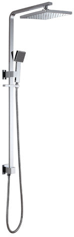 BACINO Square Multifunction Shower Rail in Chrome