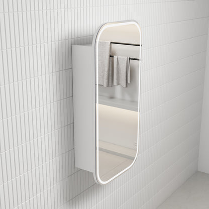 Vienna LED Matte White Shaving Cabinet