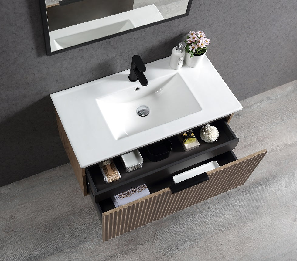 VIVO Wall Hung Vanity with Top