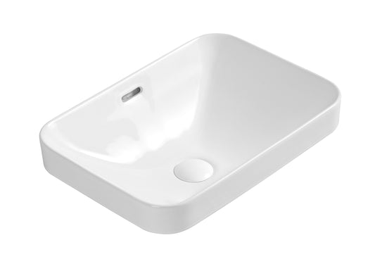 Barlee Gloss White Semi Inset Basin