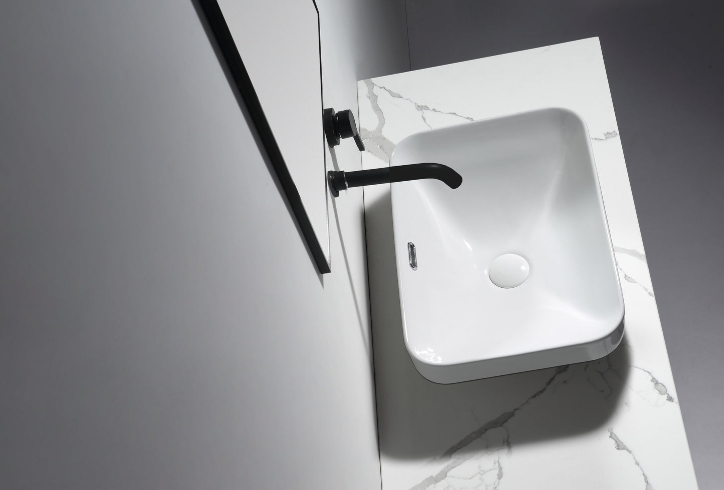 Barlee Gloss White Semi Inset Basin