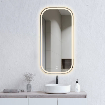 Newport Soft Square Frameless LED Mirror