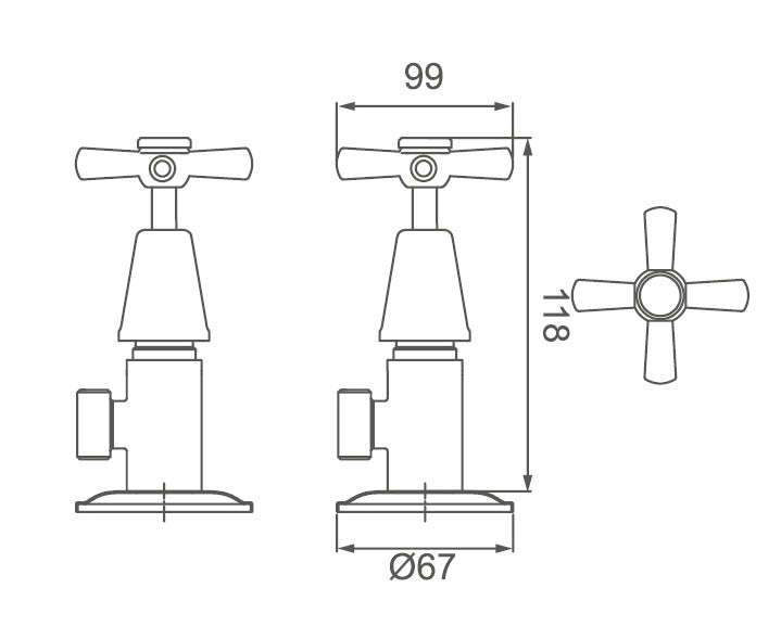 BATHMATES Washing Machine Taps