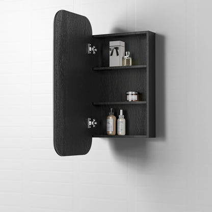 Newport Shaving Cabinet Black Oak